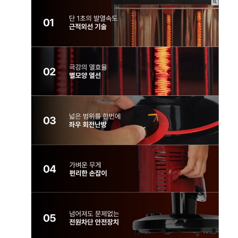 거실 전기난로 사무실 매장 근적외선 전기히터 미용실온열기