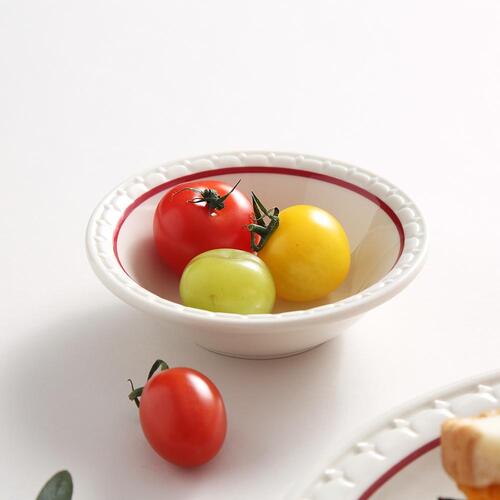 시라쿠스 쉐난고 카디날 레드 레트로식기 요거트볼 앞접시 반찬그릇 찬기 13cm - 상품 이미지