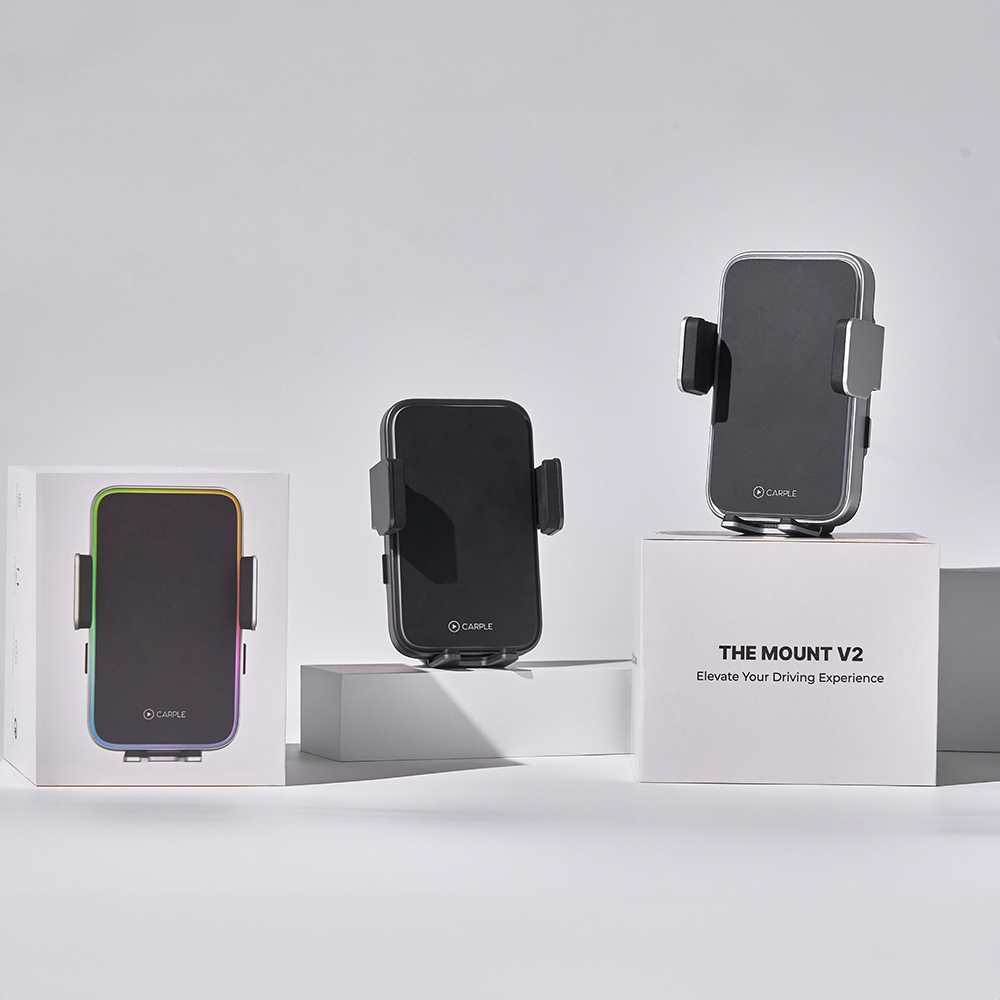 카플 더마운트 오리지널 V2 차량용 핸드폰 거치대 15W 고속 휴대폰 무선 충전기+6종구성