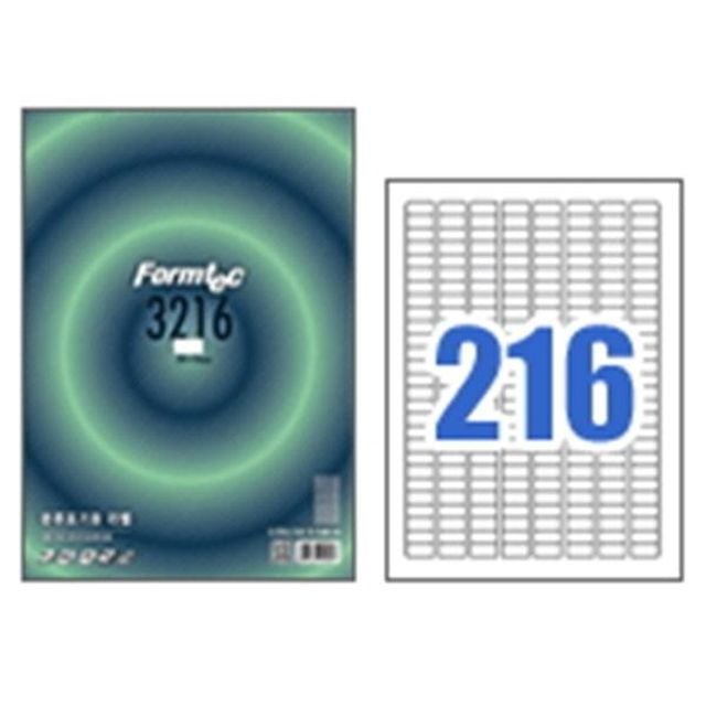한국폼텍 폼텍라벨지 LS3216 (216칸 100매) - 상품 이미지