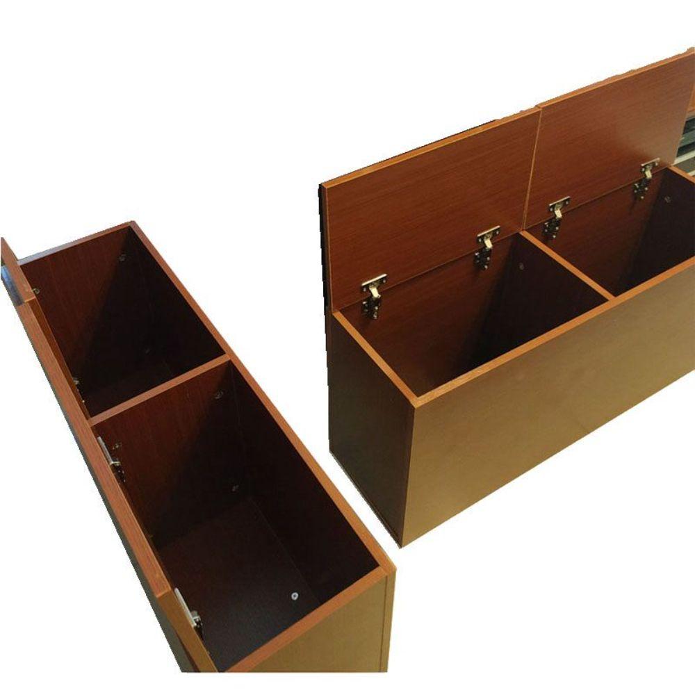 원목 틈새 선반 보관 간이 쇼파옆 수납장 100x20x50cm 1칸 1문 - 상품 이미지