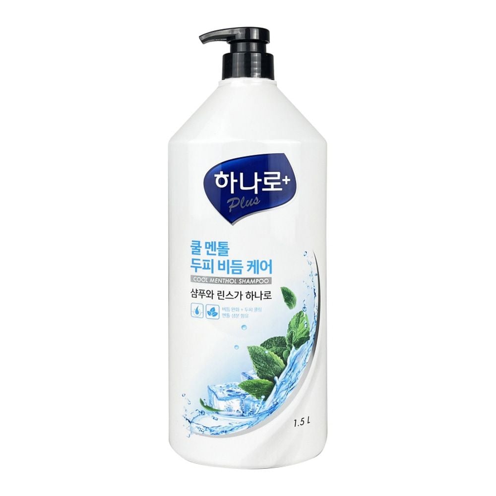 애경 하나로 플러스 쿨 멘톨 케어 샴푸 1500ml -O - 상품 이미지