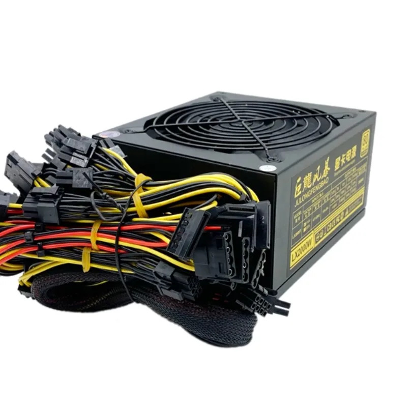드래곤 스톰 1800w 저소음 2400w 금메달 2800w 2600w 8 카드 전기 데스크탑 전원 X98 X99