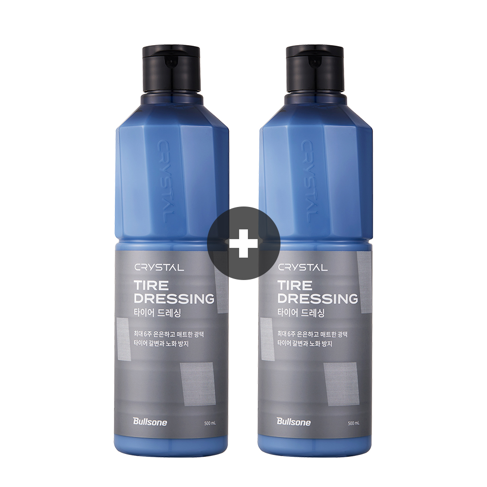 [1+1이벤트][불스원] 뉴 크리스탈 타이어 드레싱 광택코팅제 타이어코팅제 500ml 제품 이미지