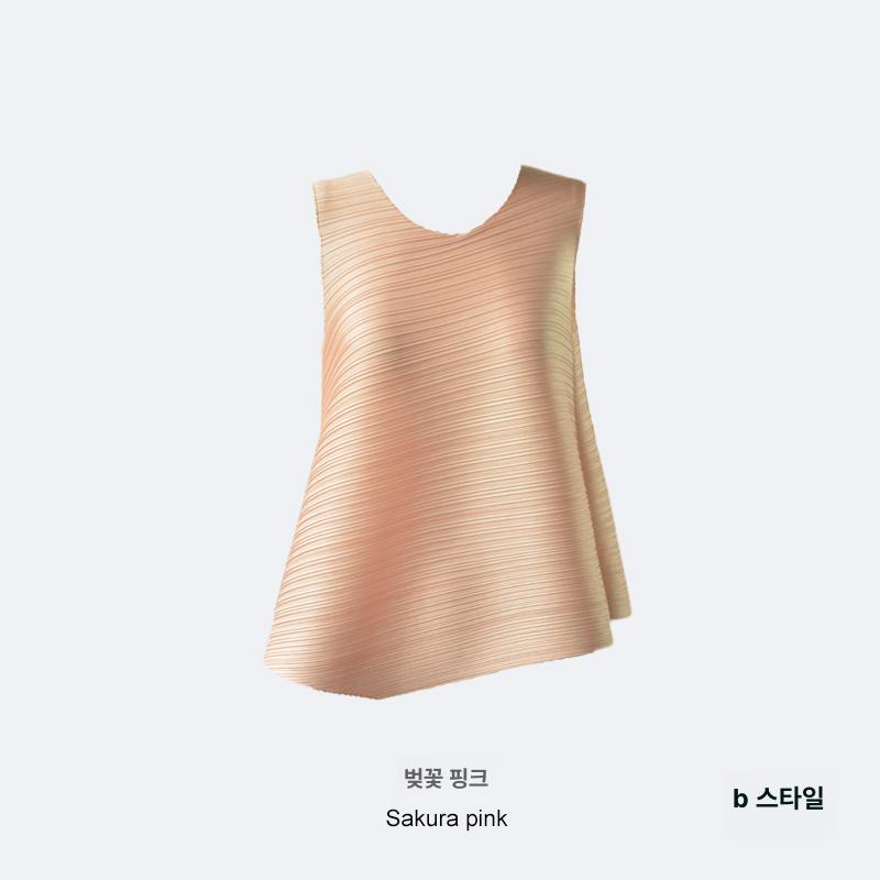 플리츠 슬리브리스 탑 블라우스 예능 연예인스타일 - 상세 이미지 4