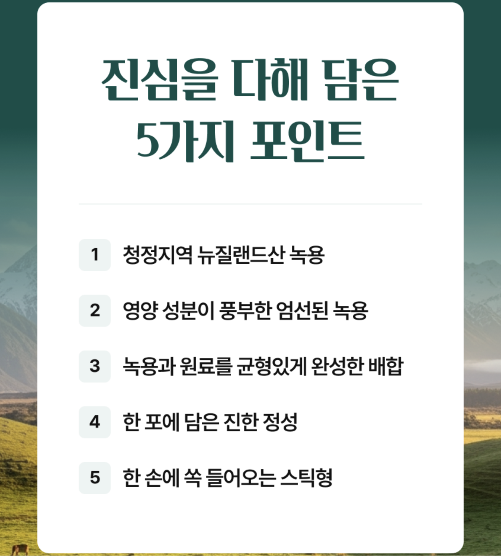 짜먹는 좋은홍삼 달임 흑삼스틱 청소년녹용 - 상세 이미지 3