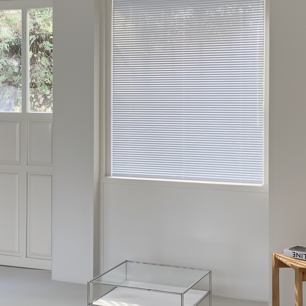 아라크네 알루미늄 블라인드 셔터시스템 투코드 25mm L자 거실 베란다 창문 30x30