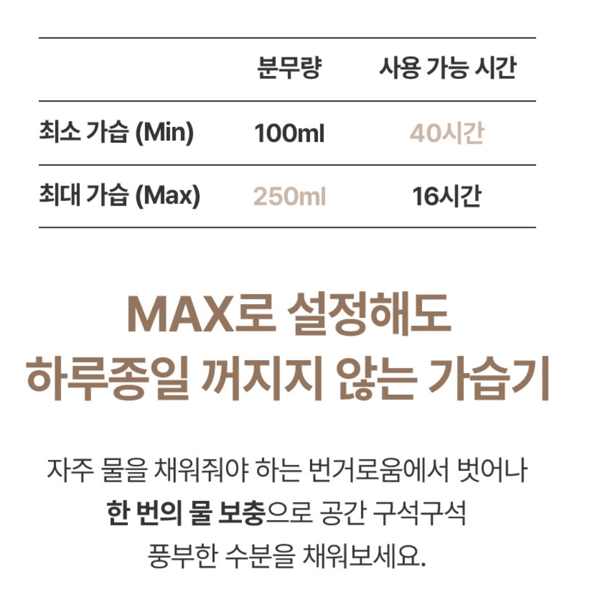 한경희 무소음 통세척 가습기 청소쉬운 가습기 아기방 가습기