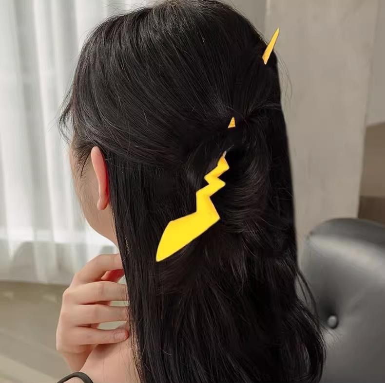 번개 비녀 머리핀 헤어핀 집게핀 헤어번 한복 올림머리 긴머리 고정핀 삔 헤어 머리 뒤꽂이 비녀 머리핀 헤어 악세사리 이미지 6