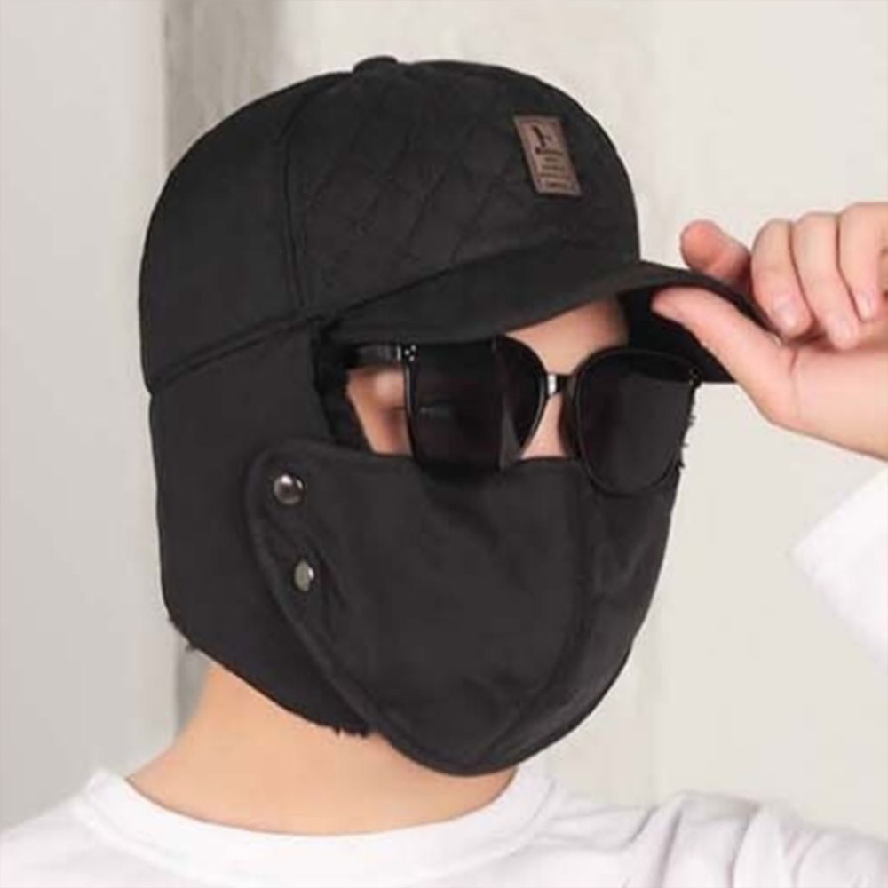 캡모자 남자 남성 가을 남녀공용 겨울 방한 보온 누빔 바라클라바 마스크 귀달이 군밤장수 - 상품 이미지