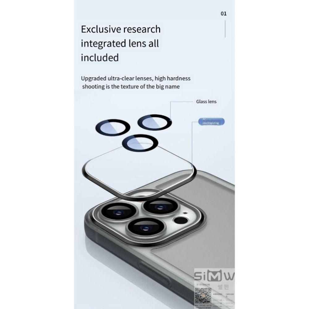 갤럭시 A17 케이스 5G 투명 렌즈 필름 보호 심플 매트 슬림 실리콘 컬러 커버 - 상세 이미지 5