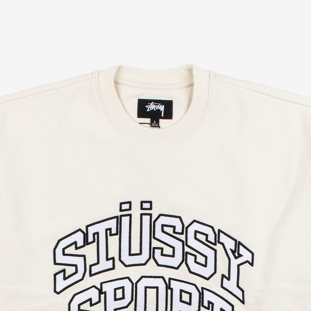 스투시 RELAXED OVERSIZED CREW 맨투맨 118487-IVORY - 상세 이미지 3
