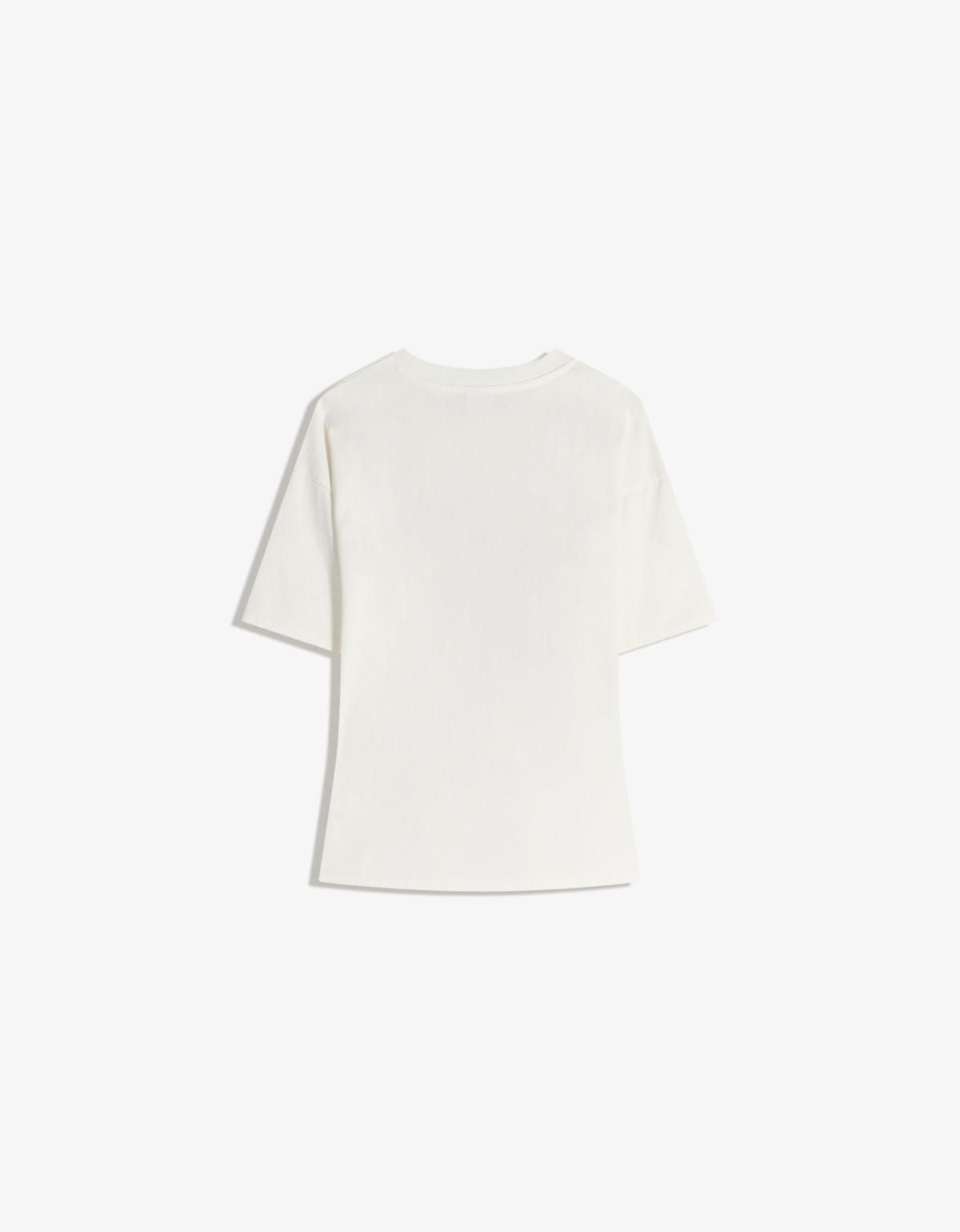 버쉬카 오버사이즈 프린트 반팔 티셔츠 7669/033 OFF WHITE - 상세 이미지 3