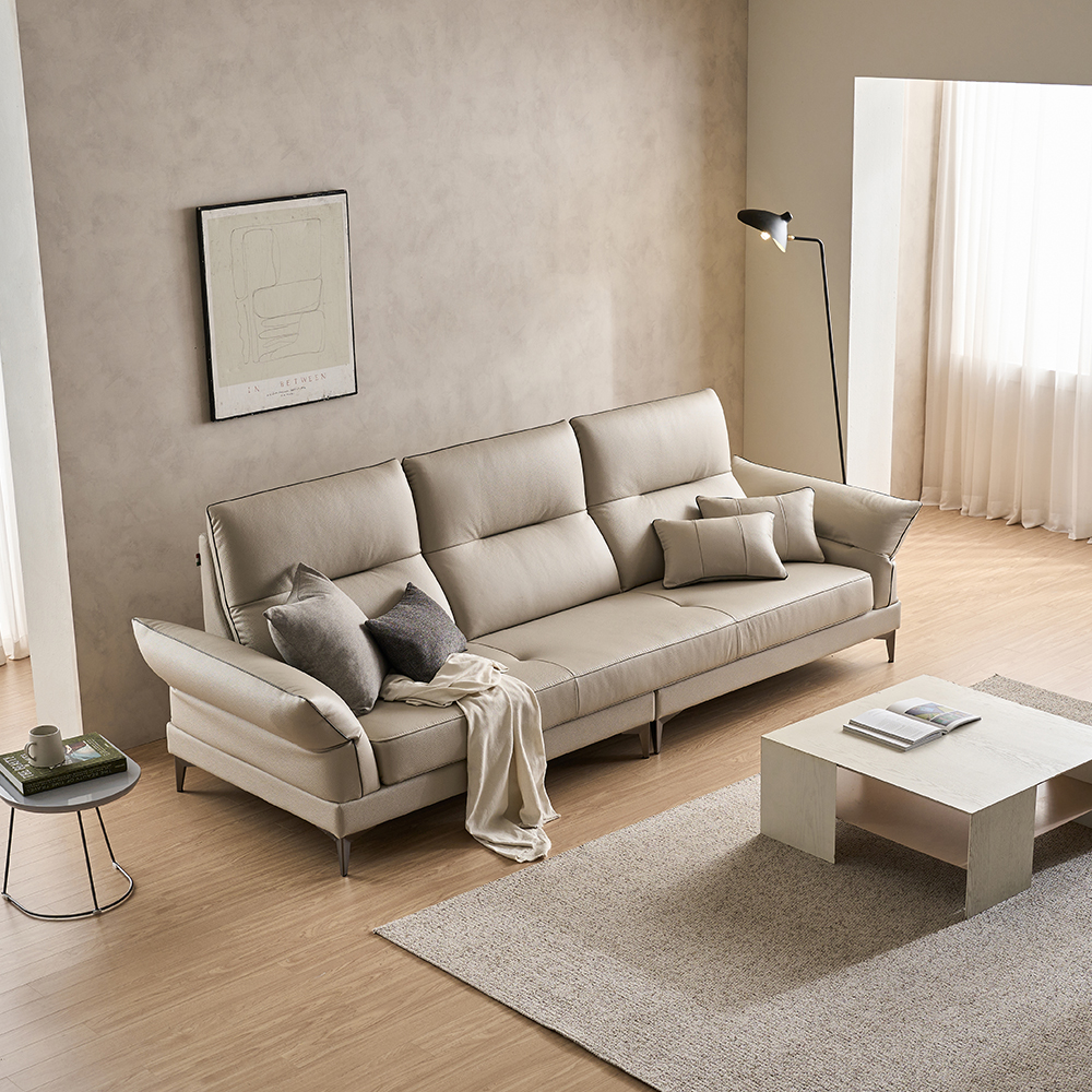 핀란디아 노바 이태리 통가죽 4인용 3인용 소가죽 천연가죽 소파