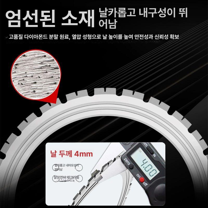 고품질 링쏘 전기 콘크리트 절단기 옹벽 그라인더 커팅기 AC8400 최대절단깊이29cm 이미지 6