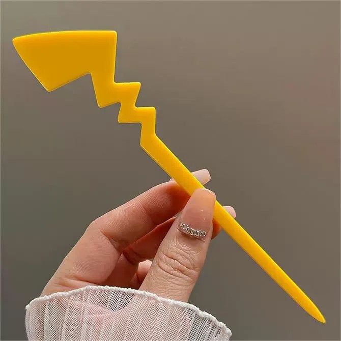 번개 비녀 머리핀 헤어핀 집게핀 헤어번 한복 올림머리 긴머리 고정핀 삔 헤어 머리 뒤꽂이 비녀 머리핀 헤어 악세사리 - 상세 이미지 5