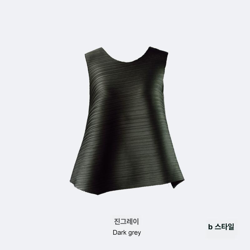 플리츠 슬리브리스 탑 블라우스 예능 연예인스타일 - 상세 이미지 2
