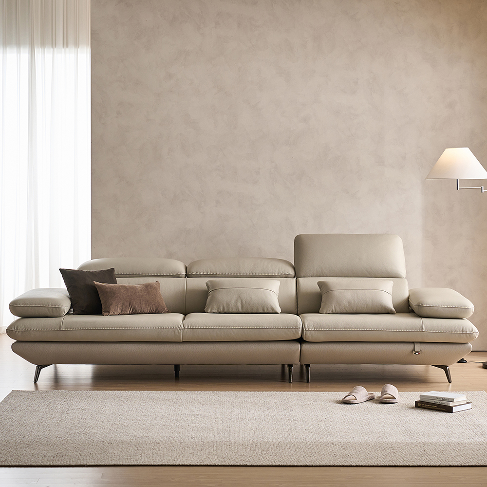 핀란디아 안나 이태리 통가죽 4인용 3인용 소가죽 천연가죽 소파