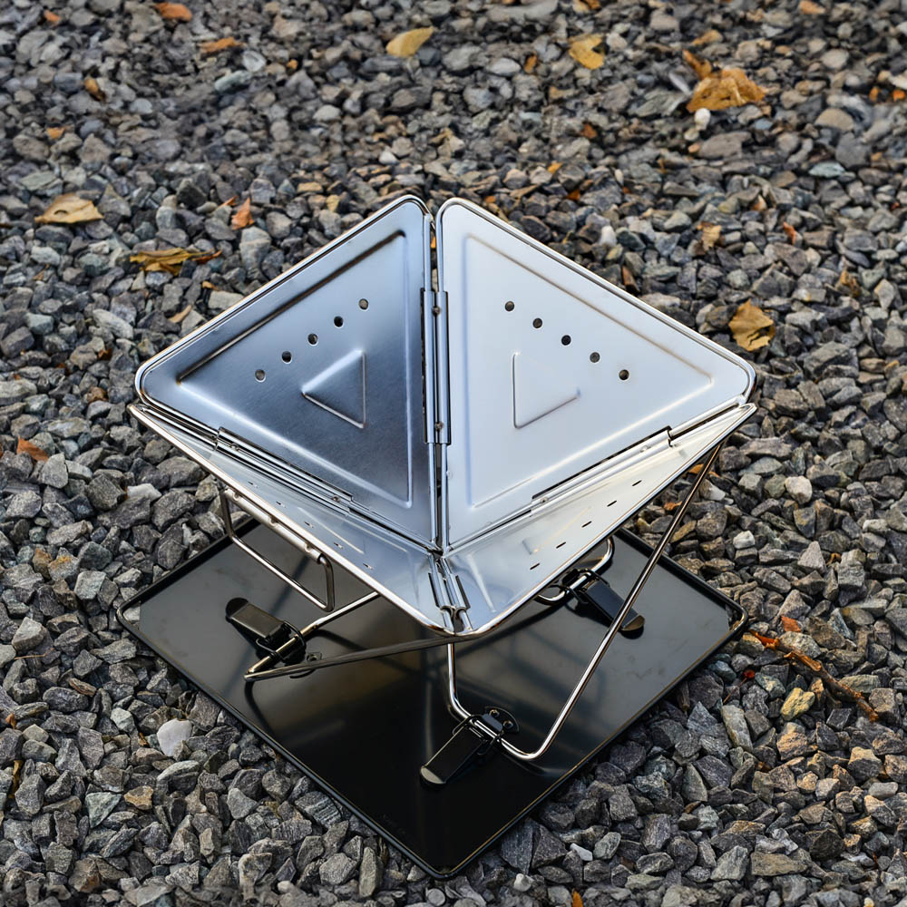 와이드 화로대 중형 폼가방 포함 접이식 캠핑화로대 바베큐그릴