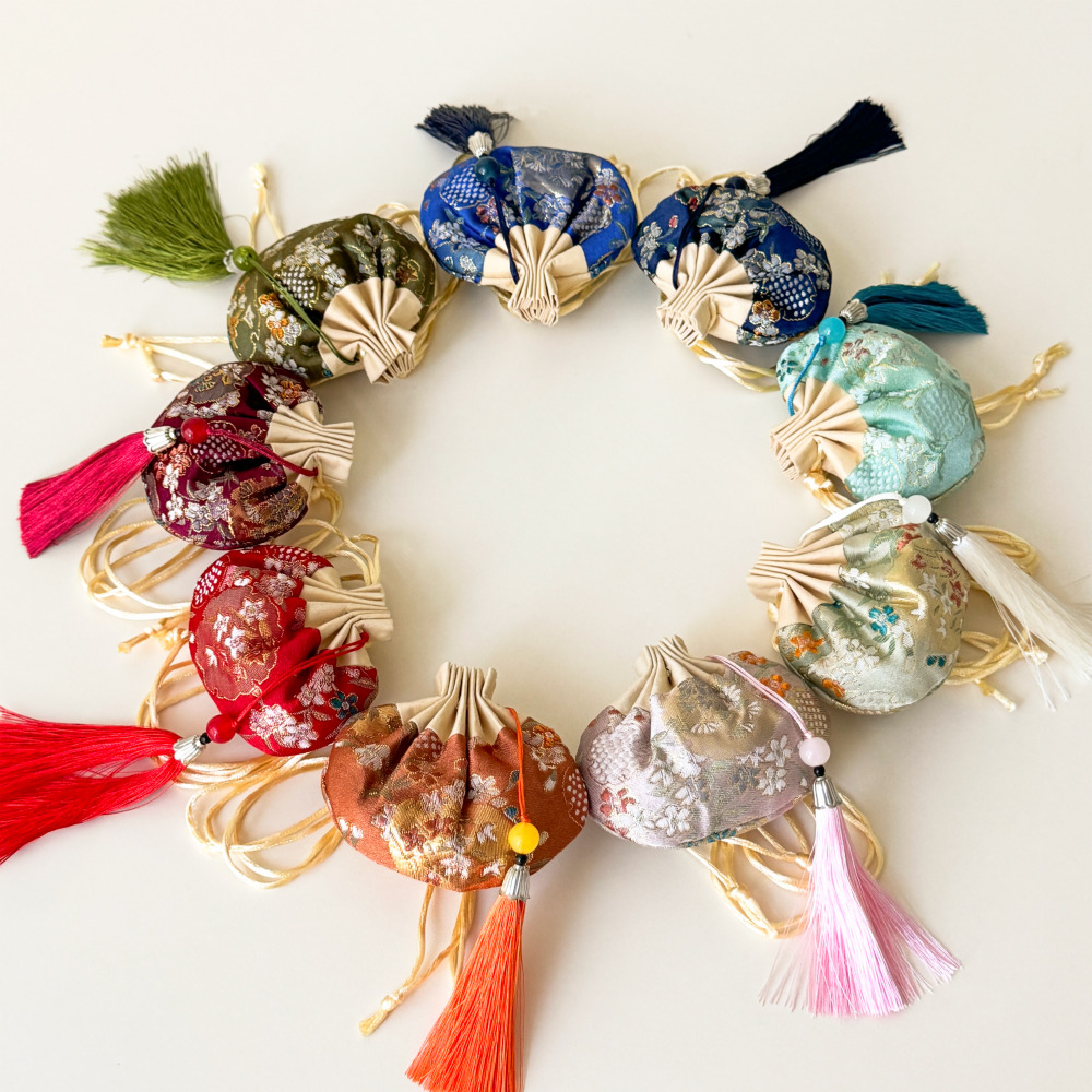 데이로이 미니 복주머니 전통 복조리 새해 복주머니 외국인 기념품 명절 선물