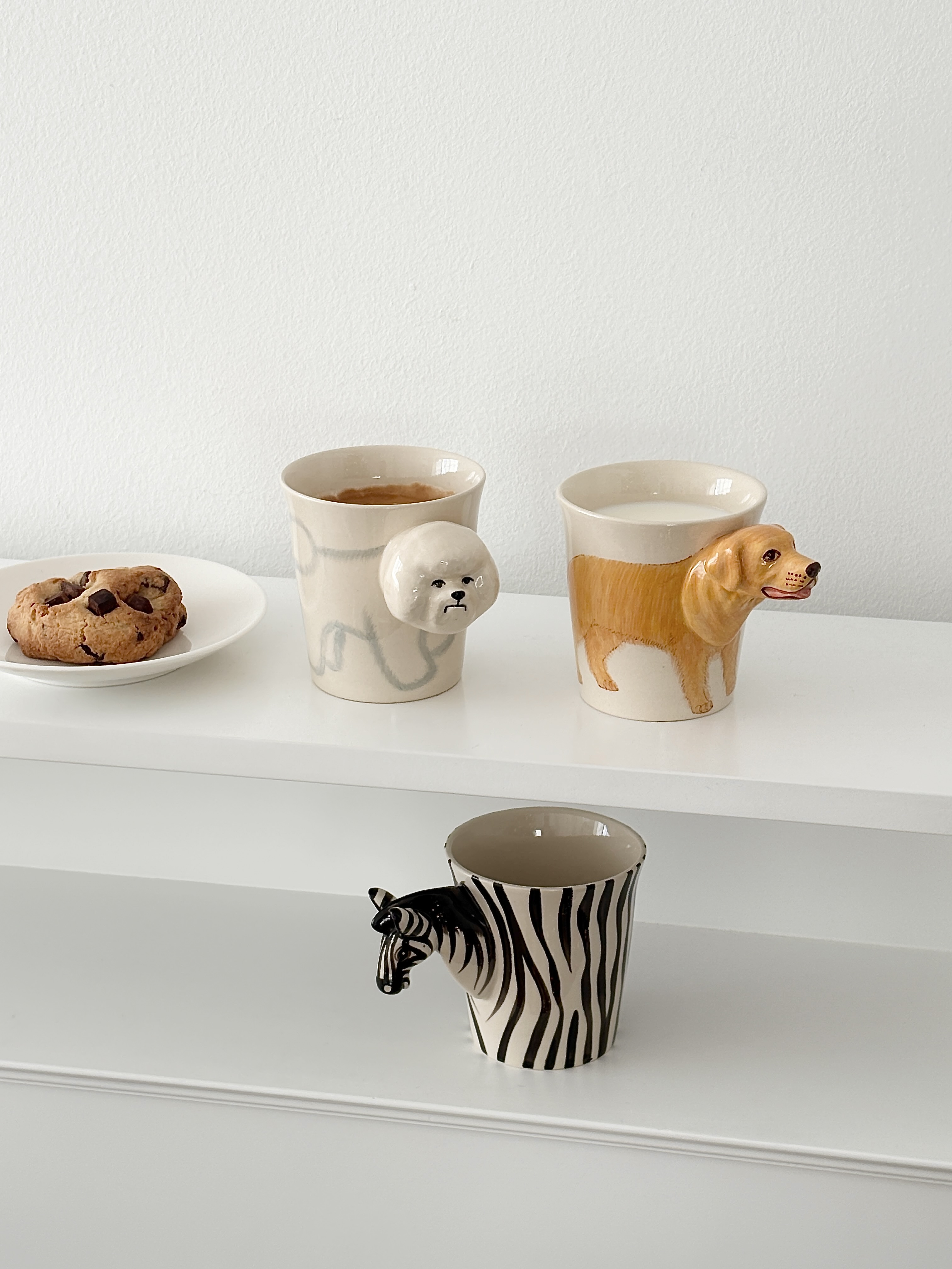 애니멀 머그컵 핸드메이드 3D 머그잔 270ml 집들이 선물