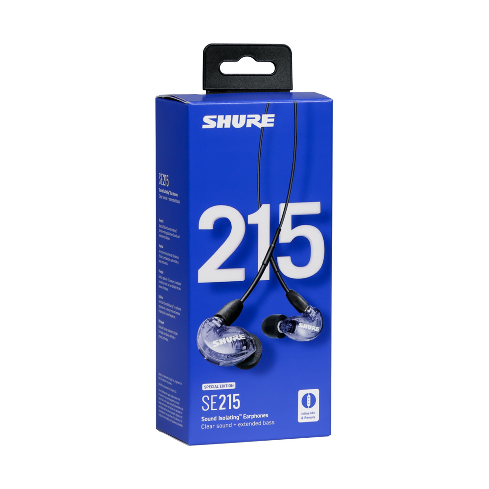[SHURE] 슈어 스페셜 에디션 SE215 SPE 사운드 아이솔레이팅 이어폰 (퍼플) - 상세 이미지 4