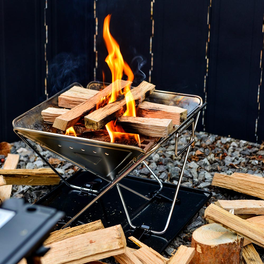 와이드 화로대 중형 폼가방 포함 접이식 캠핑화로대 바베큐그릴