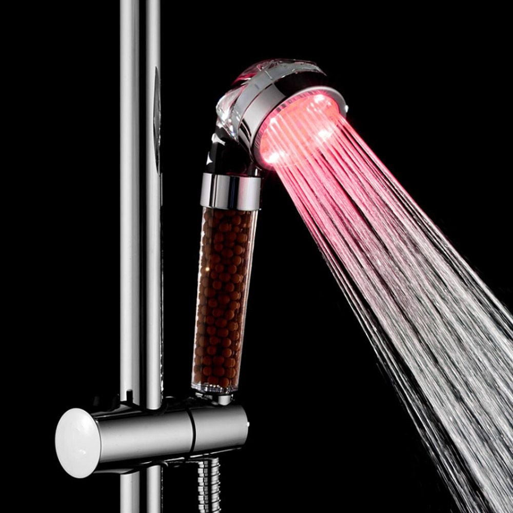 샤워기 헤드 강력수압 욕실사워 LED7색 조명 - 메인 이미지