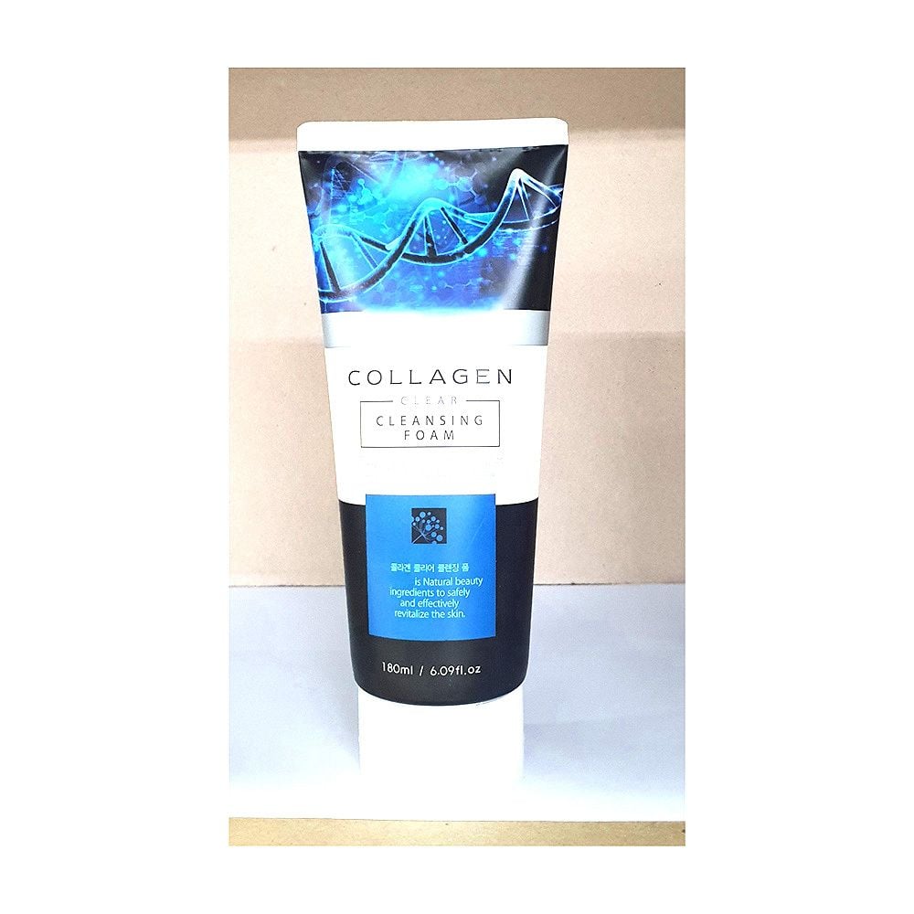 콜라겐 클리어 메이크업 화장품 클렌징 폼 180ml - 메인 이미지