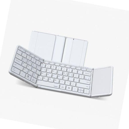 제스트커스텀 주변기기 아이노트 터치패드 블루투스 무선 접이식 키보드 화이트 개(1개입) XK905B