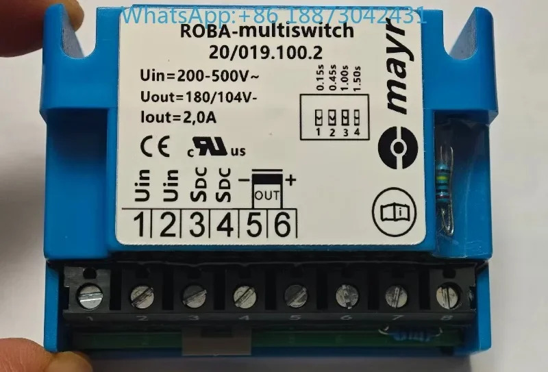 MAYR ROBA 멀티스위치 2.0A 200-500V 8185591 20/019.100.2
