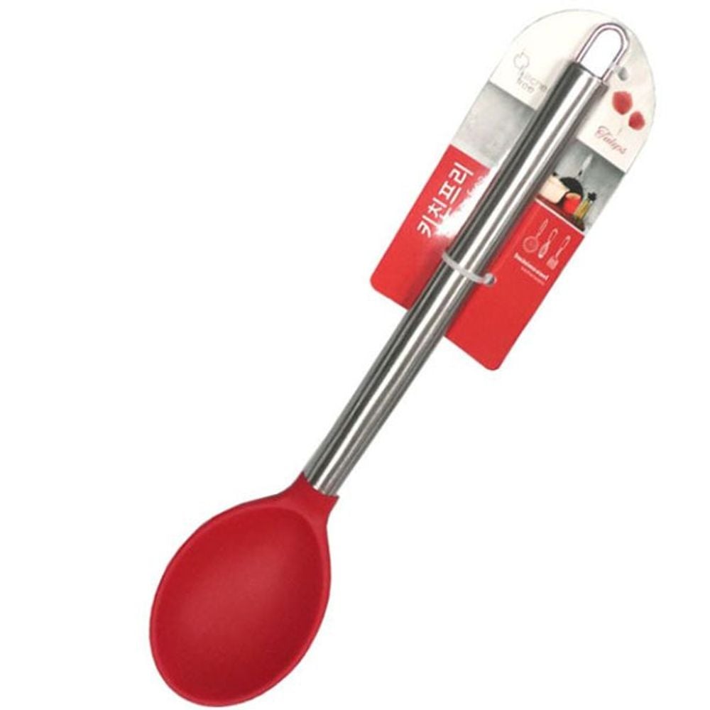 키친프리 실리콘 요리 스푼 볶음스푼 요리주걱 33.5cm - 메인 이미지