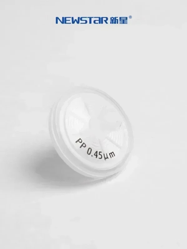 일회필터 헤드 폴리프로필렌 PP 필터 직경 1m 25mm 조리개 0.22mm 0.45um