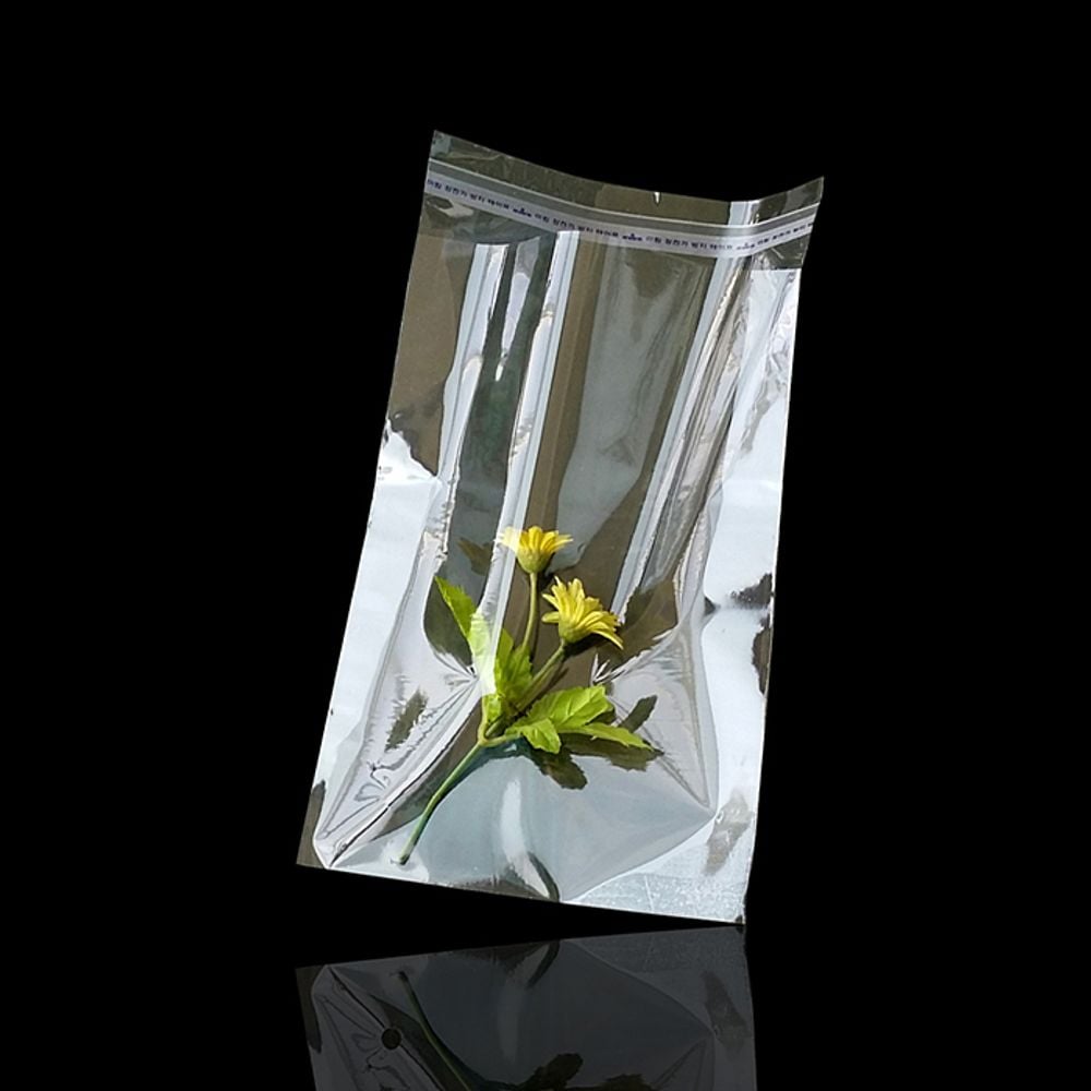 비타공 투명 접착 PP봉투 폴리백 35X50cm+4cm 300장 - 상품 이미지