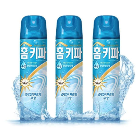 헨켈홈케어코리아 모기에어졸 홈키파 수성 모기향 무향 모기 3개