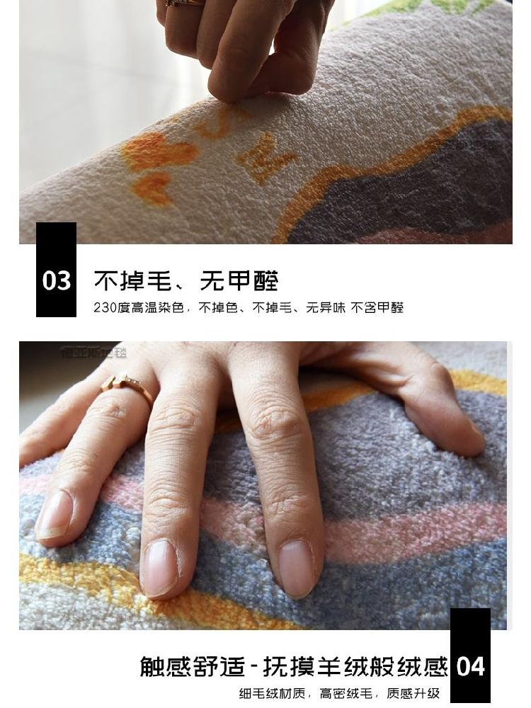털러그 극세사 카페트 거실 사계절 카펫 러그 부드러운 대형 색상 L001 원하는 연락처 사용자 정의 - 상세 이미지 3