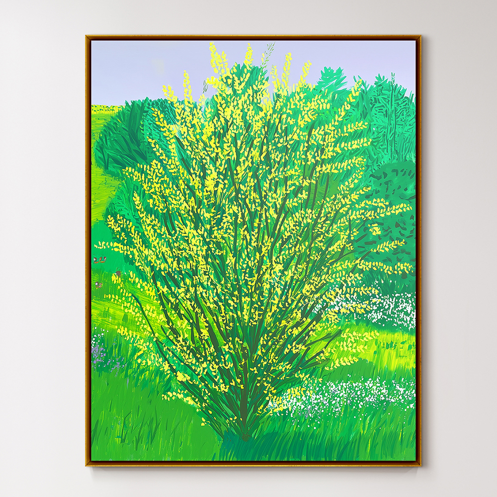 위아트 인테리어 거실 제주 풍경 추상화 그림 액자 유림 벚꽃과 봄 원목 띄움 화이트 액자 20호 이미지 7