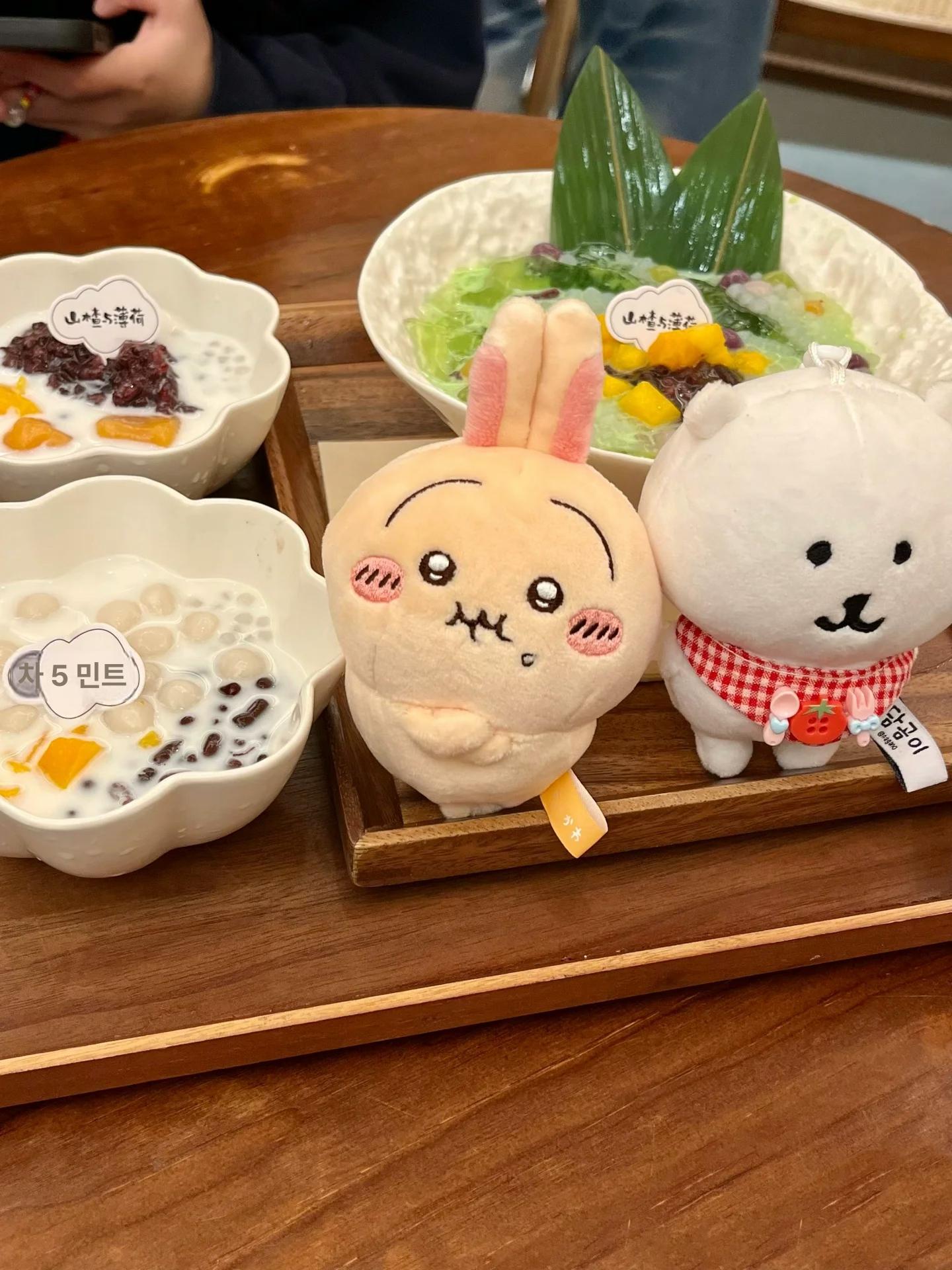 화난 우사기 키링 부풀어 오른 얼굴 인형 치이카와 가방 펜던트 먼작귀 - 상세 이미지 2