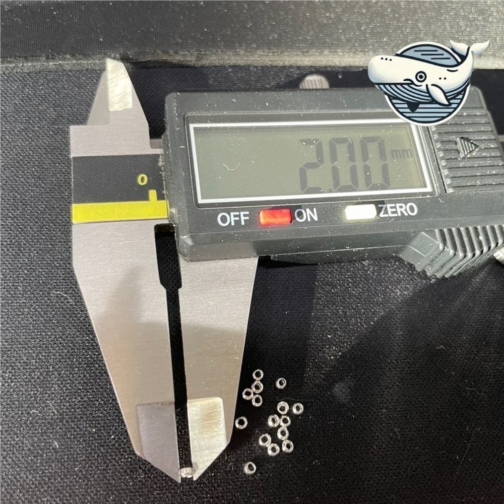 공예 부자재 금속 비드팁 2mm 실버 - 상품 이미지