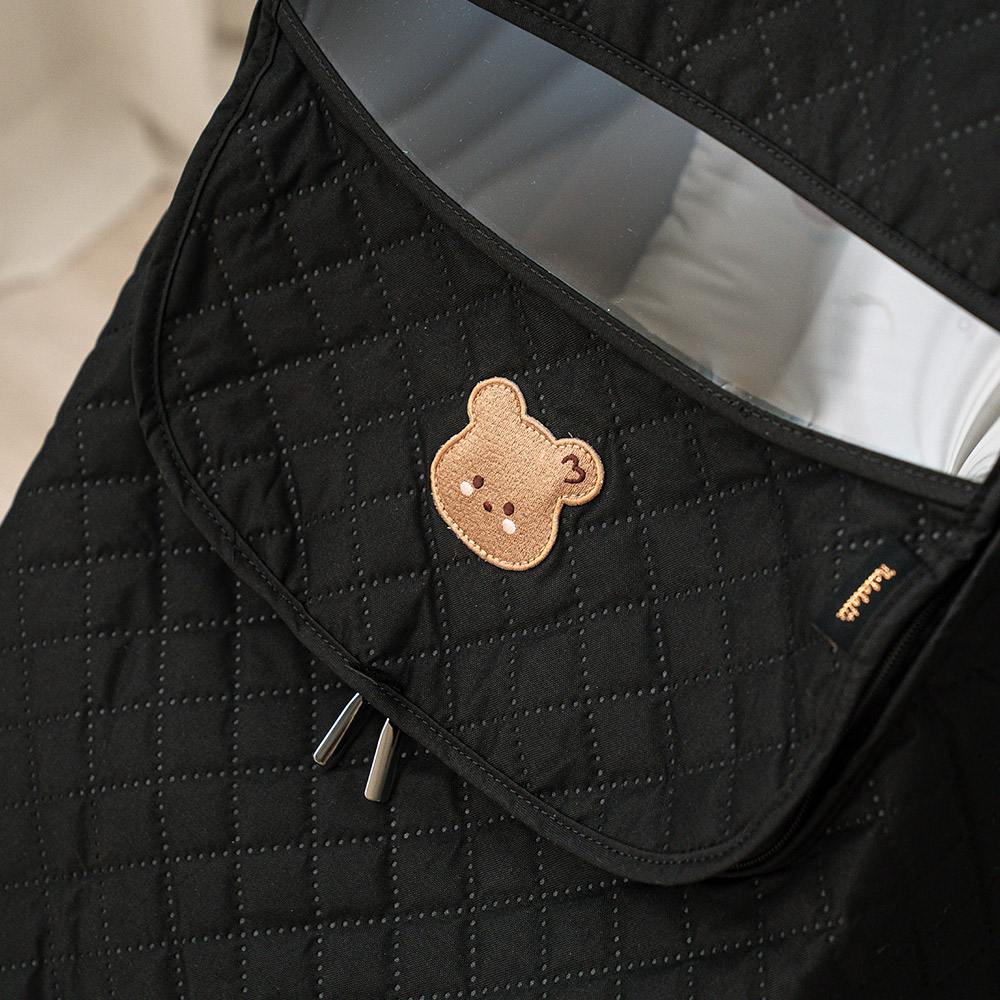 마롤로뜨 유모차 방한커버 겨울 덮개 햇빛가리개 블랙 방수 범용 양양이