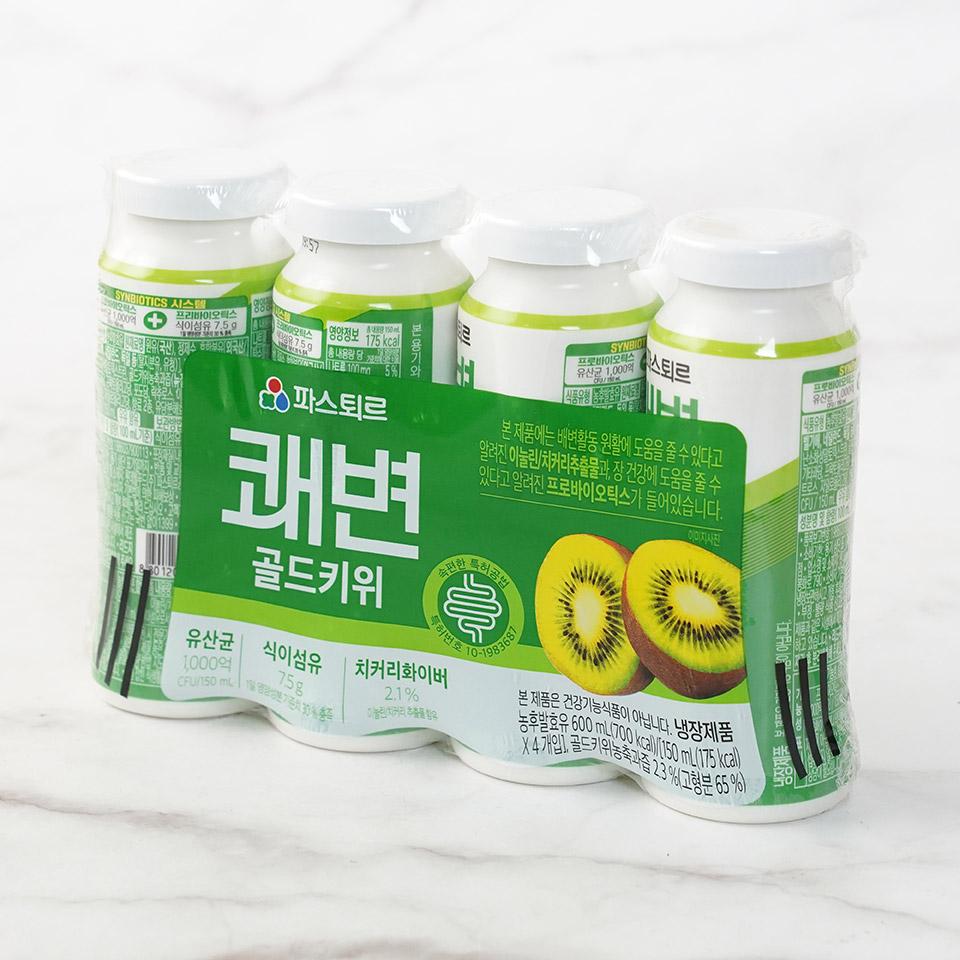 메가마트 롯데웰푸드 파스퇴르 쾌변 요구르트 골드키위 150mlx4개 - 상세 이미지 2