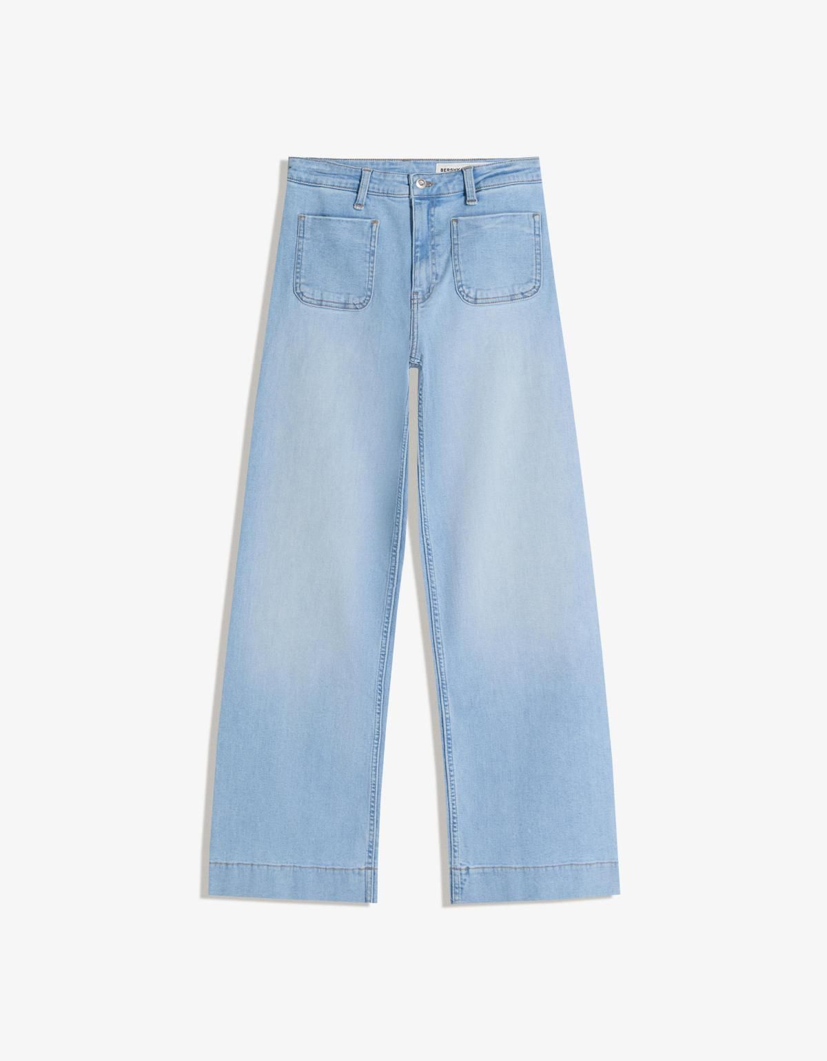 버쉬카 라이트 데님 심리스 와이드 포켓 진 5043/335 LIGHT BLUE - 상세 이미지 3