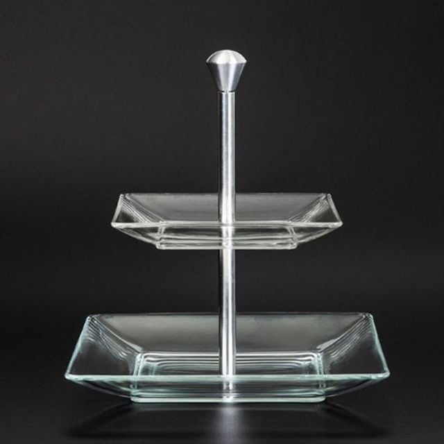 보르고보노 디저트 접시 플레이트 케이크 접시 2단 - 메인 이미지