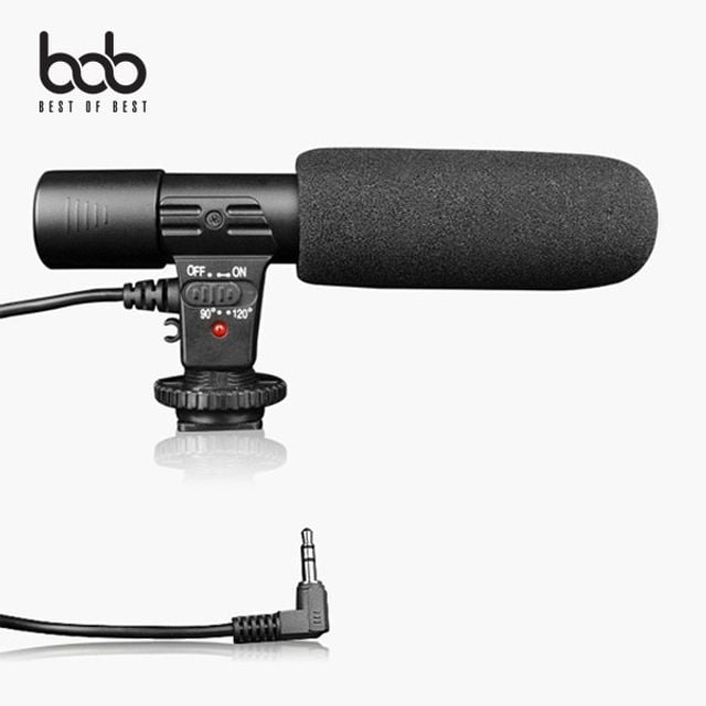 bob 입체 고감도 3.5MM 외장마이크 MIC-01 GoPro 호환 MIC_01 - 상품 이미지