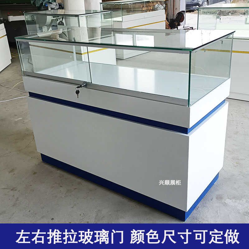 유리 진열대 선반 쇼케이스 악세사리 의류 거치대 진열장 80x50x90 - 상세 이미지 5