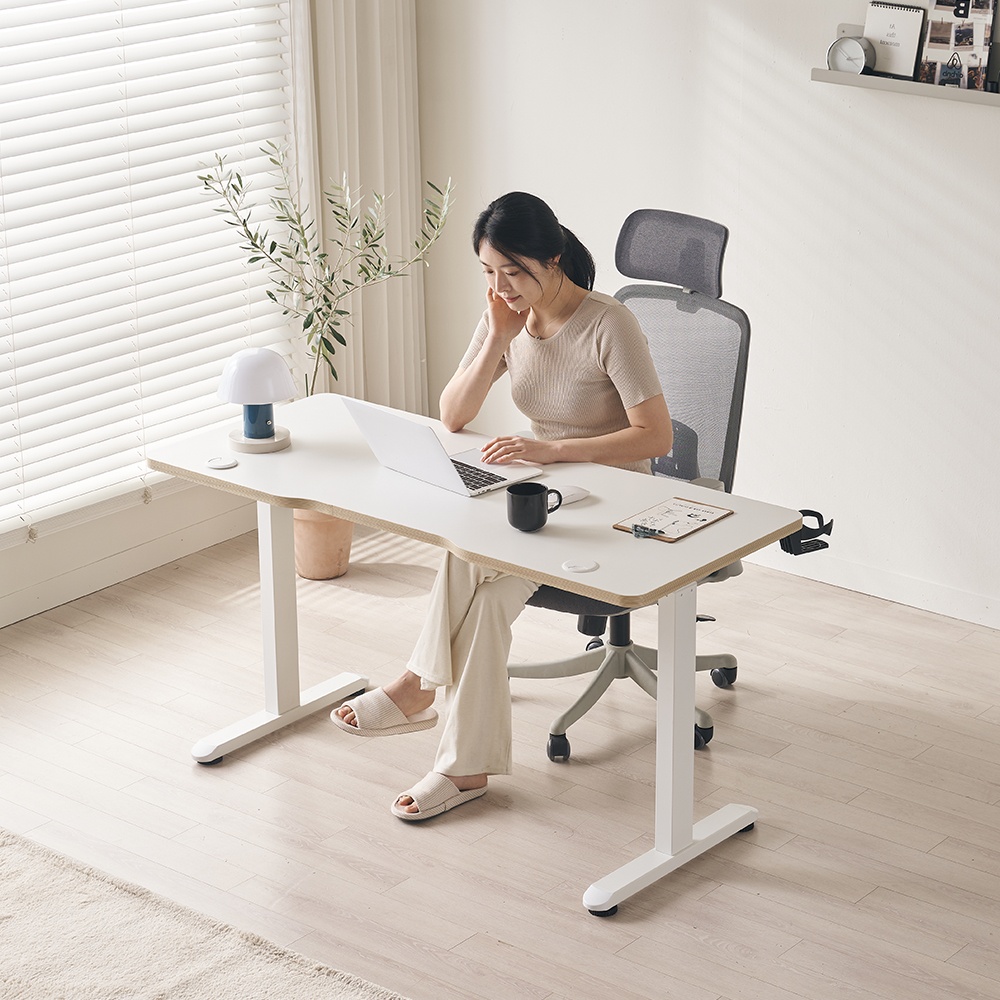 토핑홈 전동 모션데스크 높이조절 책상 스탠딩 책상 스탠드 싱글모터 1000