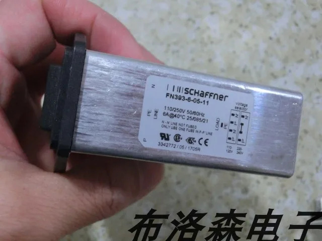 S-CHAFFNER 전원공급장치 입력 필터 소켓 FN393-6-05-11 패널 설치 250V6A.
