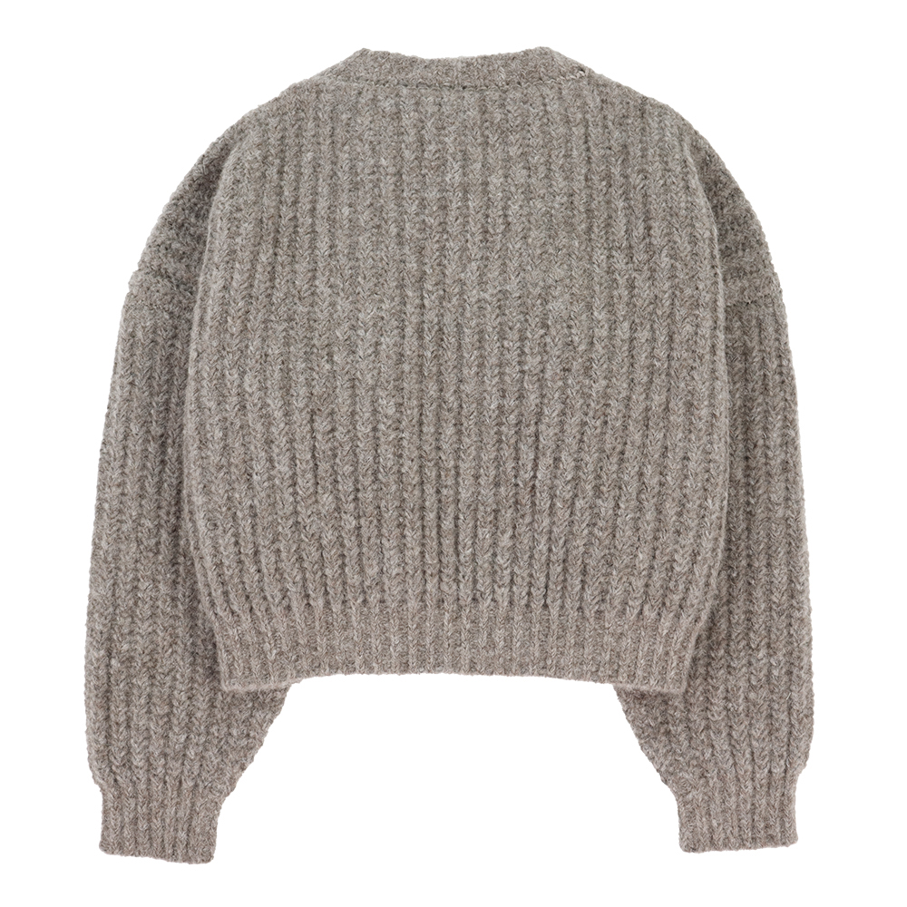샤이나모트 여성 Classic Crewneck 니트 스웨터 CLASSICCREWNECK-FW24-OATMEAL - 상세 이미지 2