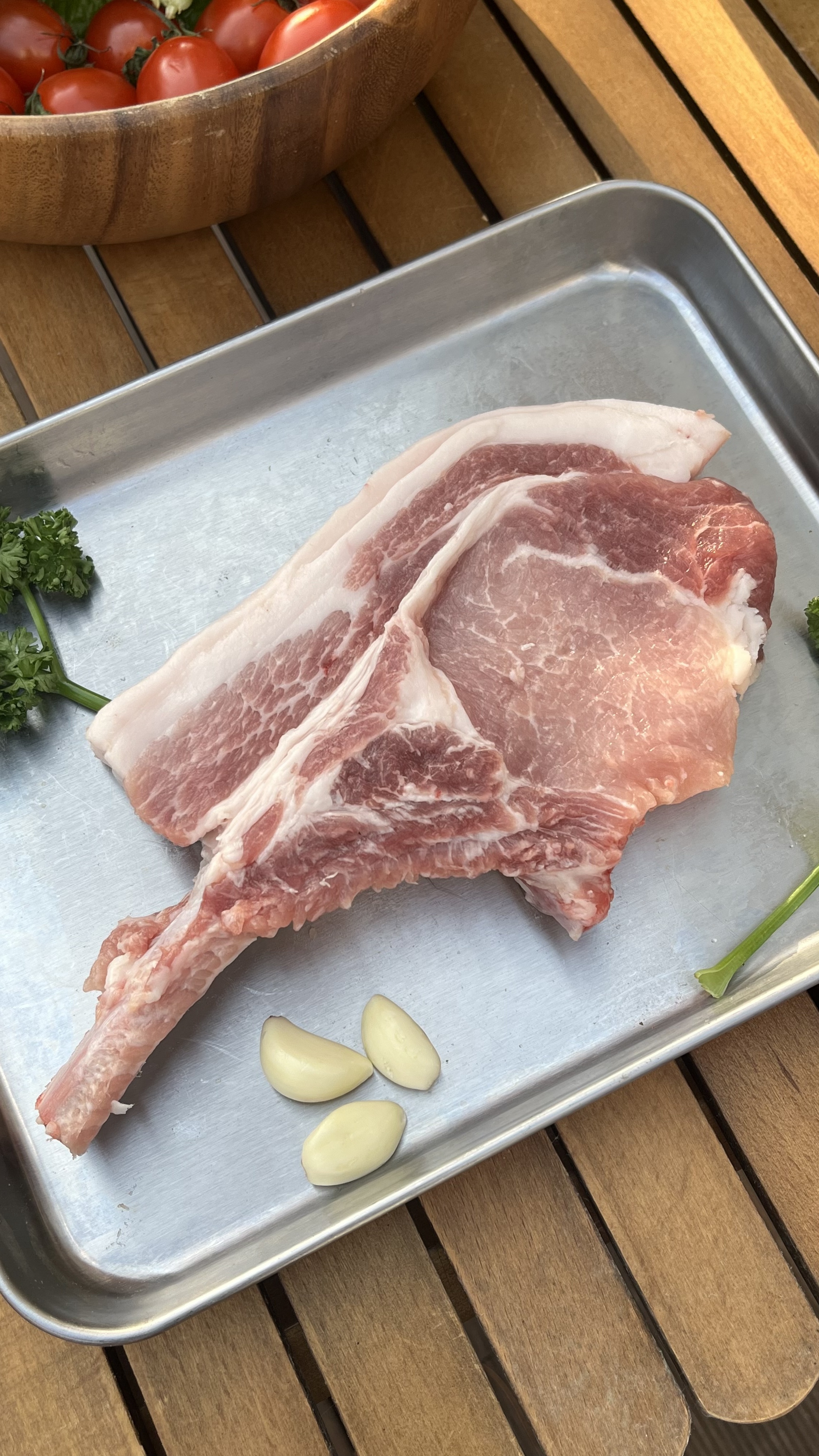 [캠핑 특별 기획] 돈마호크 깍둑항정 통갈매기 칼집 목살 유황 돼지 한돈 캠핑 - 상세 이미지 3