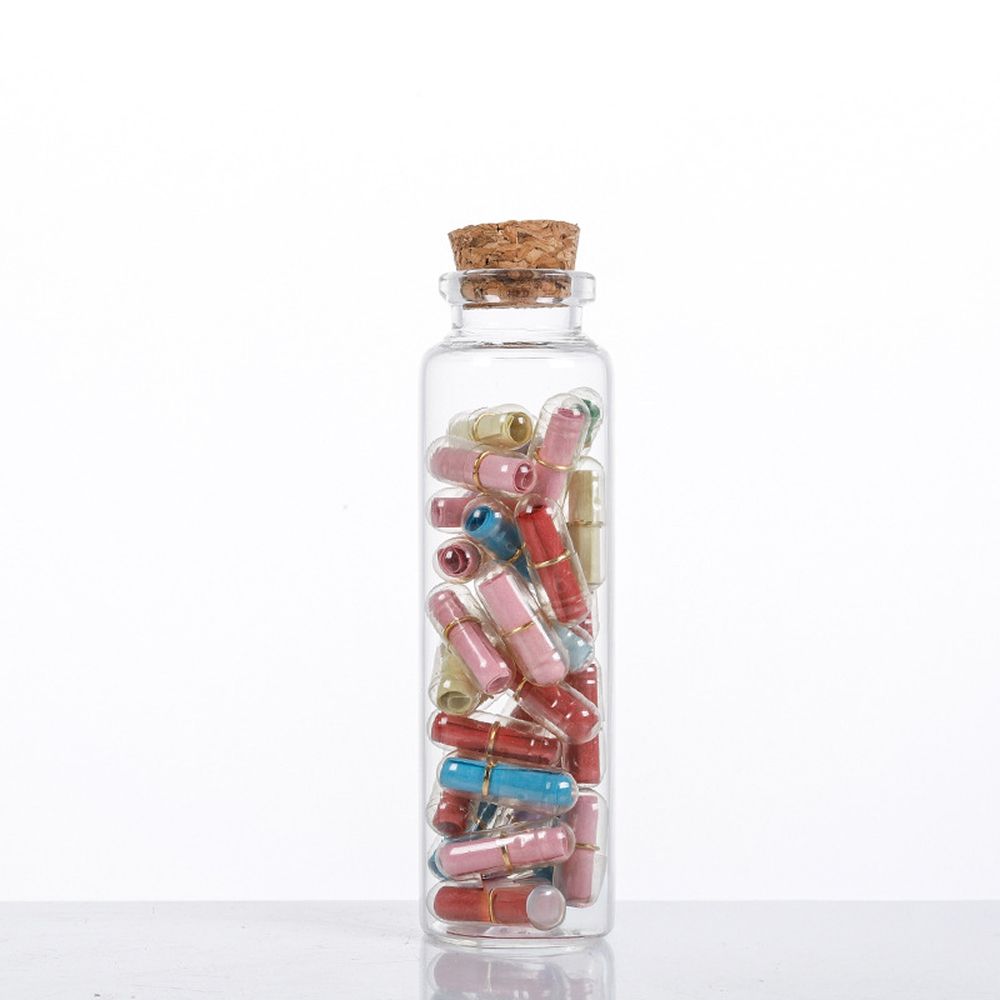 2size 코르크 마개 미니 유리병 밀봉 코르크병 작은 유리 공병 용기 30mm 100mm - 상세 이미지 5